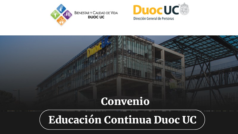 Accede tú y tu familia al convenio con Educación Continua de Duoc UC